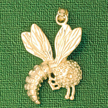 Dazzlers Jewelry Bee Pendant Necklace Charm Bracelet in Yellow, White or Rose Gold 3169, MPN: DZ-31…