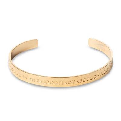 Stainless Steel Find The Good Bracelet Gold-tone GM23661, MPN: GM23661, 89945641332