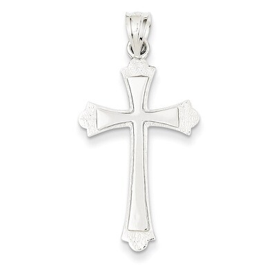 Cross Pendant 14k White Gold D806, MPN: D806, 883957979250