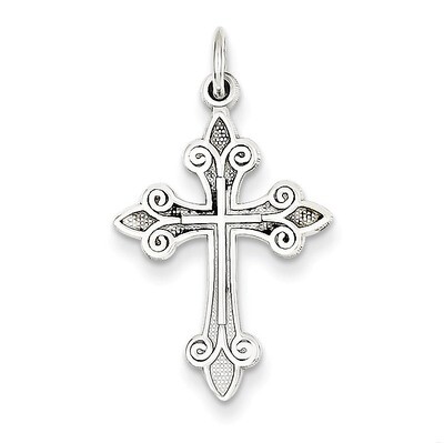 Cross Pendant 14k White Gold K373, MPN: K373, 883957247410