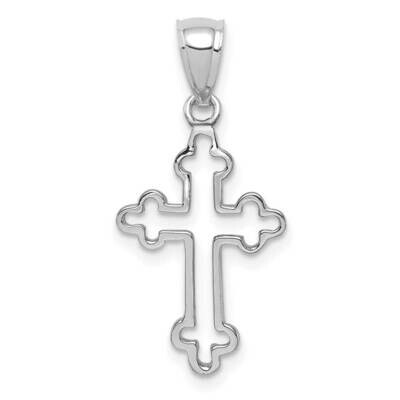 Cross Pendant 14k White Gold Polished D4651, MPN: D4651, 883957768809