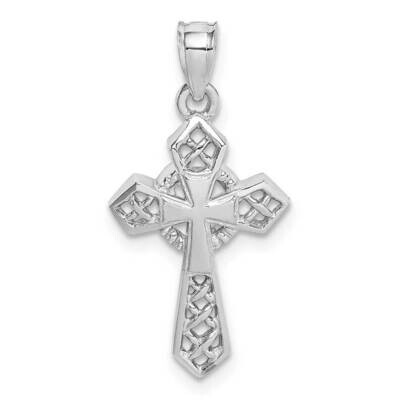 Cross Pendant 14k White Gold Polished D4655, MPN: D4655, 883957826141