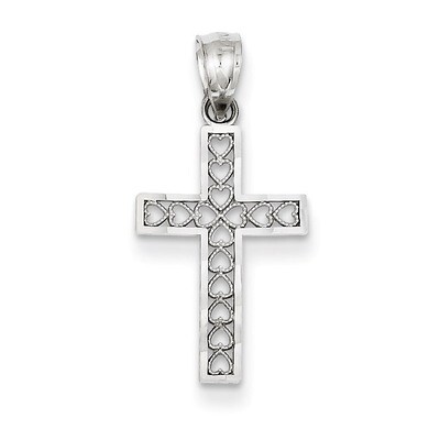 Cross Pendant 14k White Gold XR1206, MPN: XR1206, 886774073569