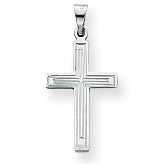 Cross Pendant 14k White Gold XR551, MPN: XR551, 886774132167