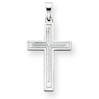 Cross Pendant 14k White Gold XR552, MPN: XR552, 886774132174