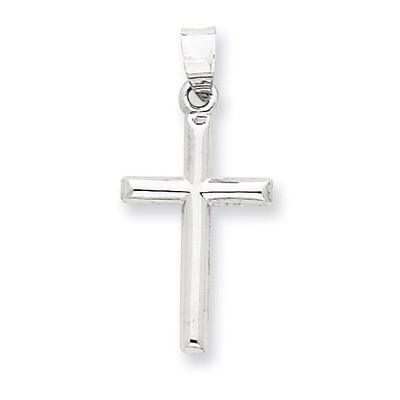 Hollow Cross Pendant 14k White Gold D3163, MPN: D3163, 883957899213