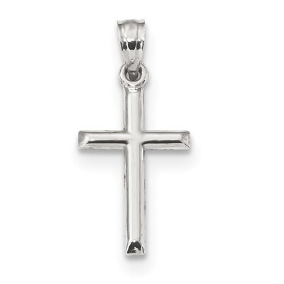 Hollow Cross Pendant 10k White Gold 10C1345, MPN: 10C1345, 886774125404
