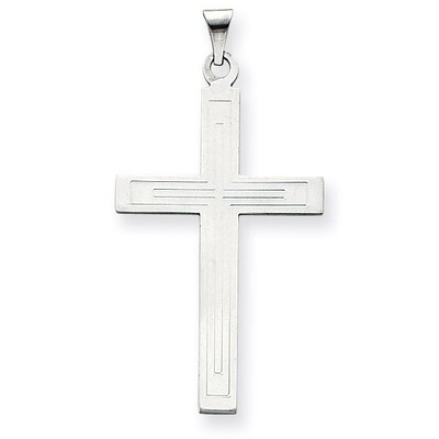 Cross Pendant 14k White Gold XR554, MPN: XR554, 886774132198