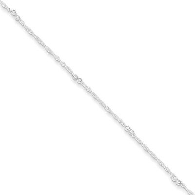 10 Inch Extension Anklet Sterling Silver QG3178-10, MPN: QG3178-10, 191101276194