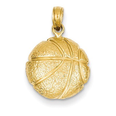 Basketball Pendant 14k Gold C3773, MPN: C3773, 637218047277