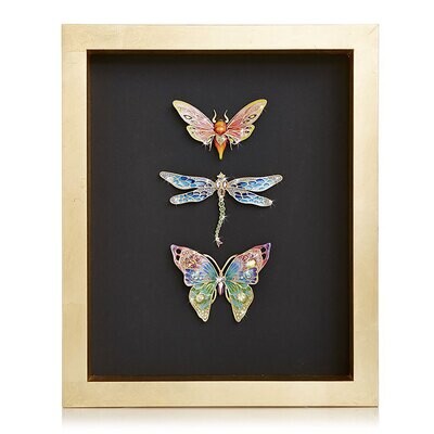 Jay Strongwater Butterfly Dragonfly Moth Wall Art SHW3328-250, MPN: SHW3328-250,