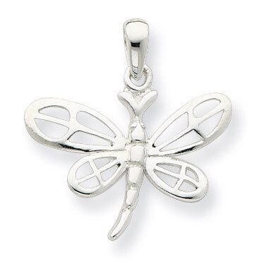 Dragonfly Pendant Sterling Silver Polished QP2144, MPN: QP2144, 883957140391