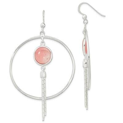 Dyed Agate Fancy Dangle Earrings Sterling Silver Polished QE15680, MPN: QE15680, 196904153482