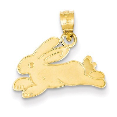 Rabbit Charm 14k Gold D3325, MPN: D3325, 886774073118