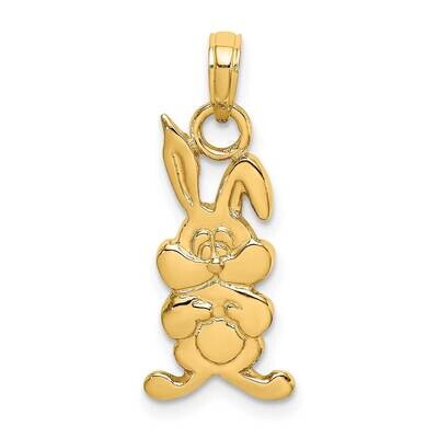 Rabbit Charm 14k Gold K6493, MPN: K6493, 637218001132