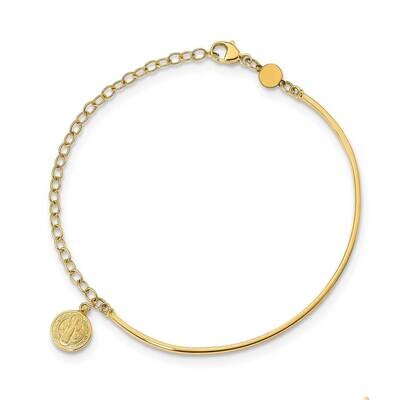 Religious Bangle 14k Gold Polished  SF2641-7, MPN: SF2641-7, 191101981975