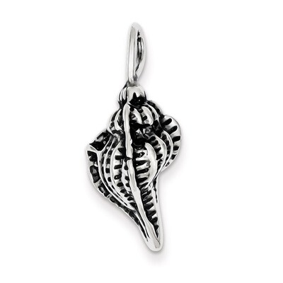 Conch Shell Pendant Antiqued Sterling Silver QC4922, MPN: QC4922, 191101461514