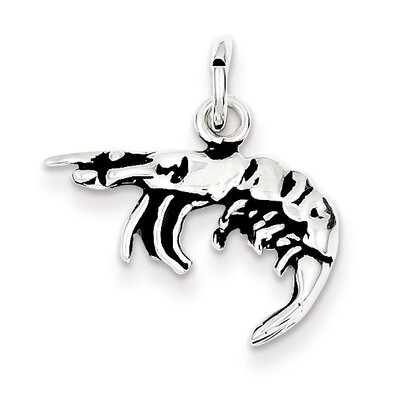 Shrimp Charm Antiqued Sterling Silver QC7700, MPN: QC7700, 883957583808
