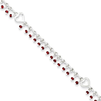 10 Inch Anklet Sterling Silver QG3185-10, MPN: QG3185-10, 191101294266