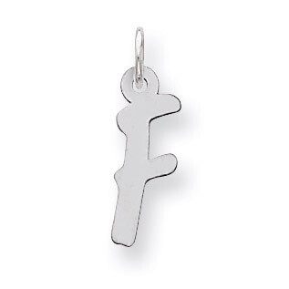 Initial F Charm Sterling Silver QC5094F, MPN: QC5094F, 191101527869