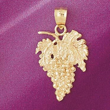 Dazzlers Jewelry Grape Pendant Necklace Charm Bracelet in Yellow, White or Rose Gold 6877, MPN: DZ-…