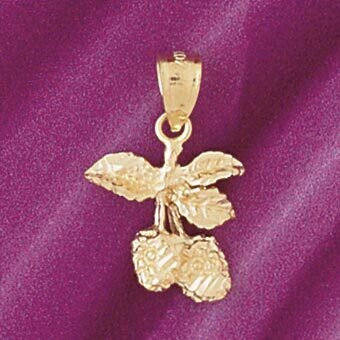 Dazzlers Jewelry Grape Pendant Necklace Charm Bracelet in Yellow, White or Rose Gold 6882, MPN: DZ-…