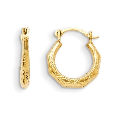 Hinged Earrings - 14k Gold GK536 by Madi K, MPN: GK536, 27657205336