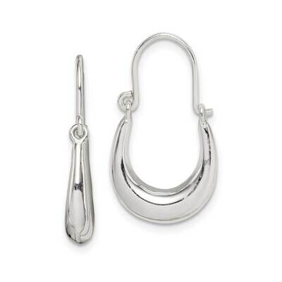Hoop Earrings Sterling Silver Polished QE14153, MPN: QE14153, 886774097657