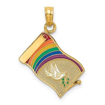 John 3:16 Book with Moveable Pages Charm 14k Gold 3-D K7009, MPN: K7009, 637218137985