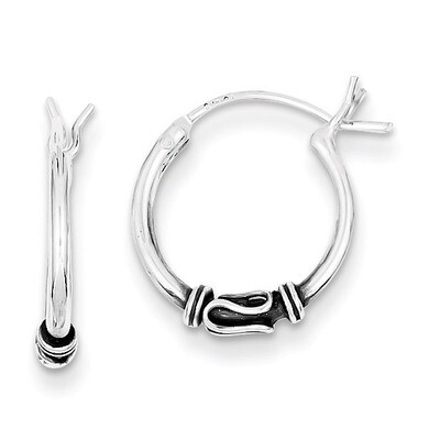 Hoop Earrings Sterling Silver QE4743, MPN: QE4743, 883957933405