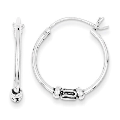 Hoop Earrings Sterling Silver QE4745, MPN: QE4745, 883957933429