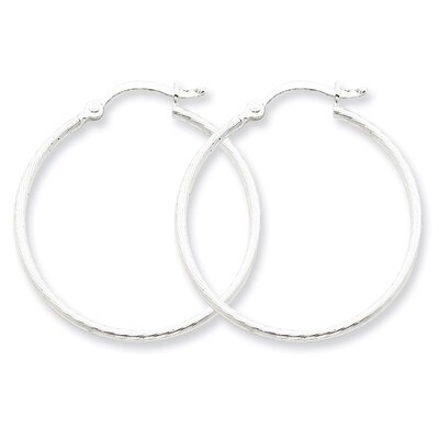 Hoop Earrings Sterling Silver QE4635, MPN: QE4635, 883957719214