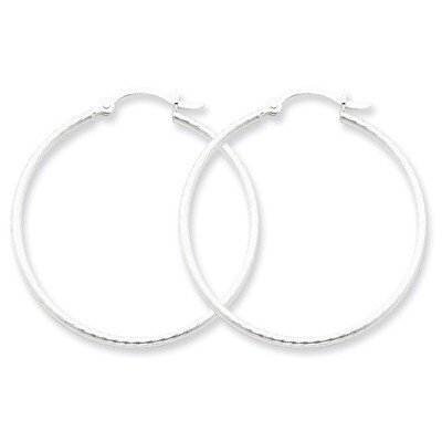 Hoop Earrings Sterling Silver QE4636, MPN: QE4636, 883957932477