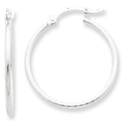 Hoop Earrings Sterling Silver QE4634, MPN: QE4634, 883957932460