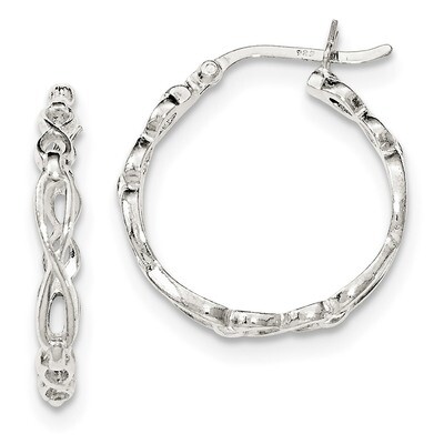 Hoop Earrings Sterling Silver Fancy  QE11572, MPN: QE11572, 191101229558