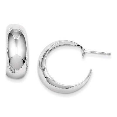Hoop Earrings Sterling Silver Fancy QE232, MPN: QE232, 883957923819