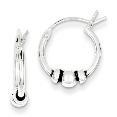 Hoop Earrings Sterling Silver QE5376, MPN: QE5376, 883957936079