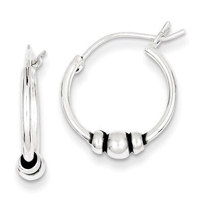 Hoop Earrings Sterling Silver QE5375, MPN: QE5375, 883957936062