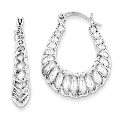 Classic Hoop Earrings Sterling Silver QE547, MPN: QE547, 883957936604