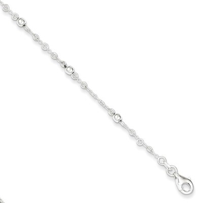 7.5 Inch Fancy Bead Bracelet Sterling Silver Polished QG2992-7.5, MPN: QG2992-7.5, 191101294921