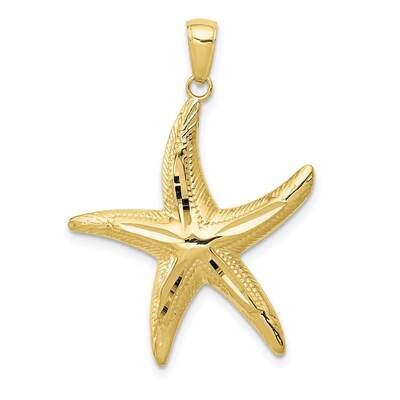 Diamond-Cut Starfish Pendant 10k Gold 10K2944, MPN: 10K2944,