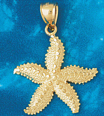 Dazzlers Jewelry Starfish Pendant Necklace Charm Bracelet in Yellow, White or Rose Gold 104, MPN: D…