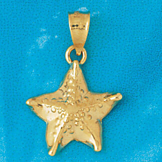 Dazzlers Jewelry Starfish Pendant Necklace Charm Bracelet in Yellow, White or Rose Gold 101, MPN: D…