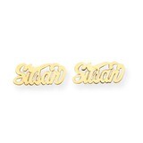 Nameplate Post Earrings 14k Gold XNE2Y, MPN: XNE2Y, 886774563398