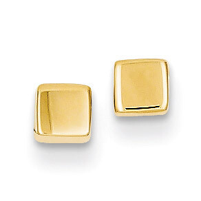 Square Post Earrings 14k Gold Polished YE306, MPN: YE306, 886774563701