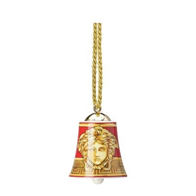 Versace Medusa Amplified Golden Coin Bell Ornament 2 3/4 Inch, MPN: 14089-409956-27911, 790955188655