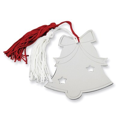 Nickel-plated White Tassel Bells Ornament GP5264, MPN: GP5264, 47105199499