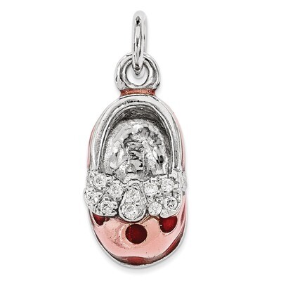 Shoe Charm Sterling Silver Enameled QC3978, MPN: QC3978, 883957909103