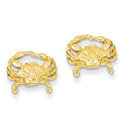 Crab Post Earrings 14k Gold TF524, MPN: TF524, 637218062782