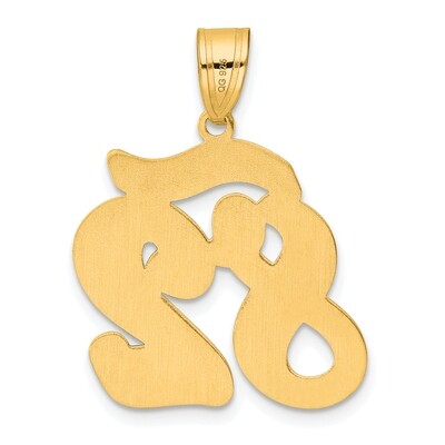 Script Number 82 Pendant 14k Gold Polished SCN82, MPN: SCN82, 196904077955